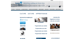 Desktop Screenshot of catalog.ville.pointe-claire.qc.ca