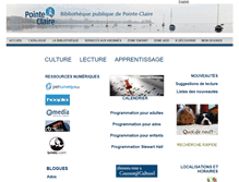 Tablet Screenshot of catalog.ville.pointe-claire.qc.ca